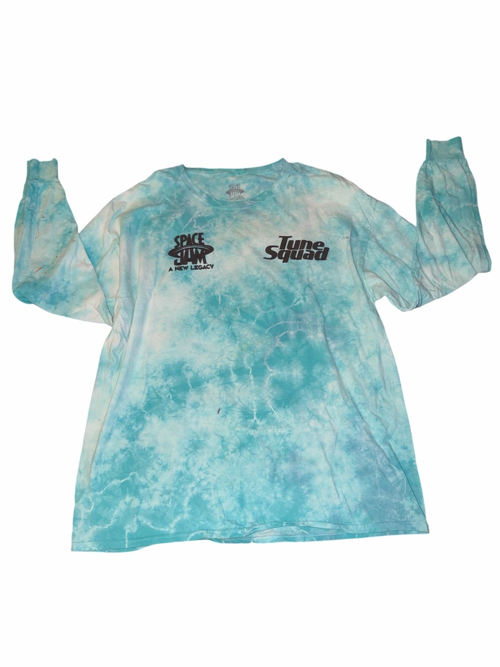 Adult Long-Sleeve Tie-Dye Tee - Space Jam Tune Squad